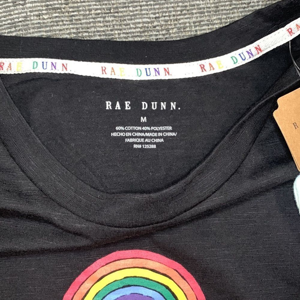 Rae Dunn black Pride tee shirt sz med - Picture 9 of 9